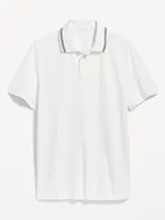 Tipped-Collar Classic Fit Pique Polo