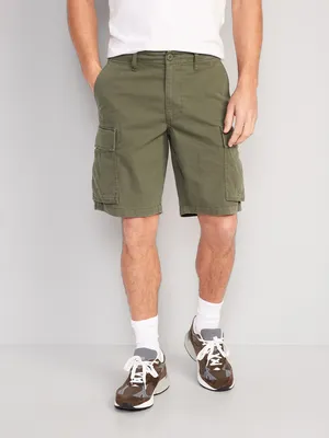 Relaxed Lived-In Cargo Shorts for Men - 10-inch inseam