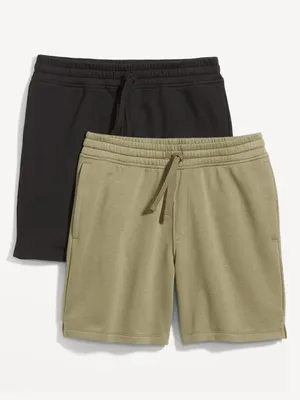 2-Pack Fleece Sweat Shorts for Men - 7-inch inseam