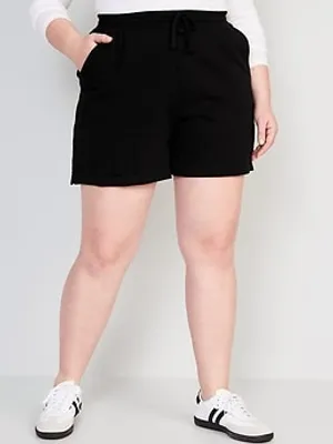 High-Waisted Lounge Sweat Shorts for Women - 5-inch inseam