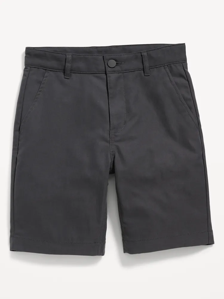 Old Navy Straight Built-In Flex Tech Twill Uniform Shorts for Boys (At Knee