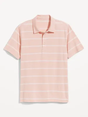 Classic Fit Striped Jersey Polo for Men