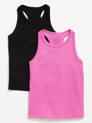 UltraLite High-Neck Tank Top 2-Pack for Girls