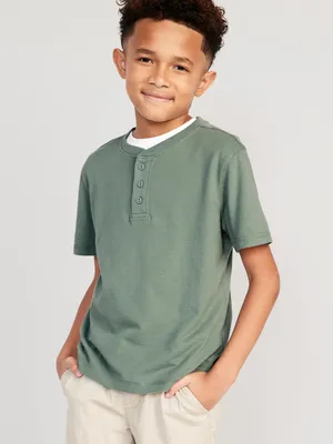 Short-Sleeve Henley T-Shirt for Boys