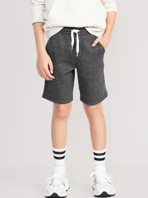 Flat Front Fleece Jogger Shorts for Boys (At Knee