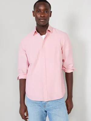 Regular-Fit Non-Stretch Everyday Oxford Shirt for Men