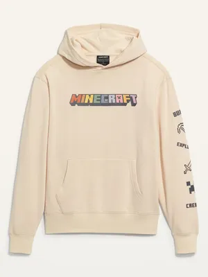 Gender-Neutral Minecraft Pullover Hoodie for Adults