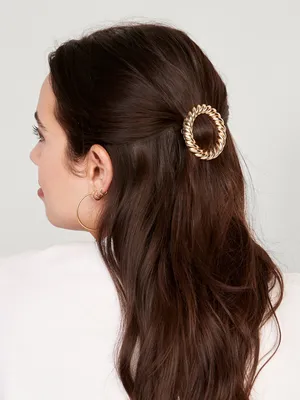 Gold-Tone Metal Snap Hair Clips Variety-Pack for Women