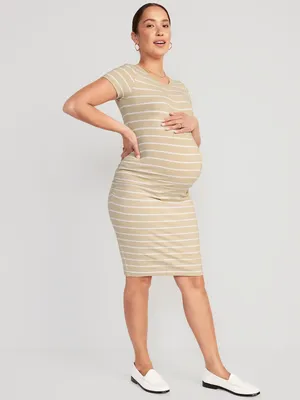 Maternity Jersey-Knit Bodycon Dress