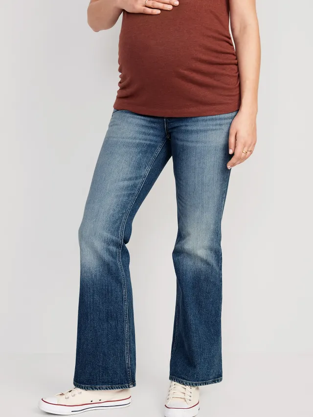 Maternity Front Low Panel Power Slim Straight Jeans