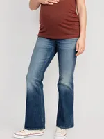 Maternity Full-Panel Flare Jeans