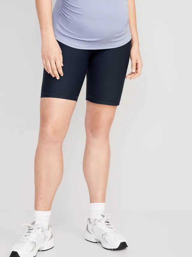 Old Navy Maternity Full Panel PowerSoft Biker Shorts - 8-inch