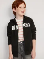 Gender-Neutral Logo Zip Hoodie for Kids