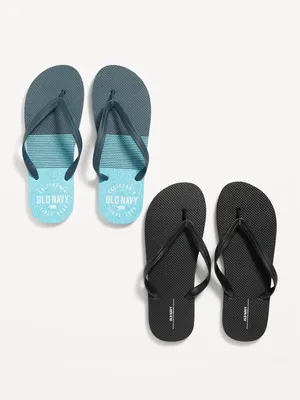2-Pack Flip-Flop Sandals for Men (Partially Plant-Based