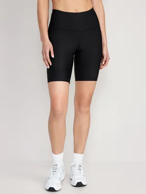 High-Waisted PowerSoft Side-Pocket Biker Shorts for Women - 8-inch inseam