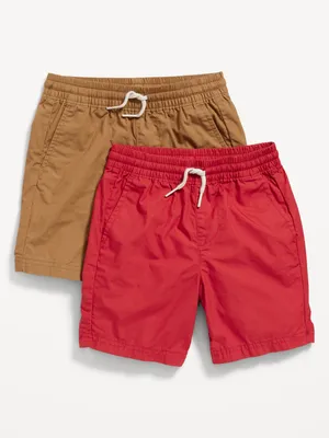 Drawstring Poplin Shorts 2-Pack for Toddler Boys
