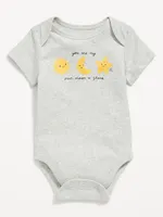 Unisex Short-Sleeve Graphic Bodysuit for Baby