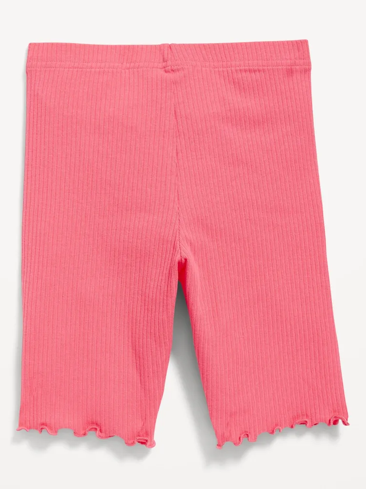 Jersey-Knit Long Biker Shorts for Girls