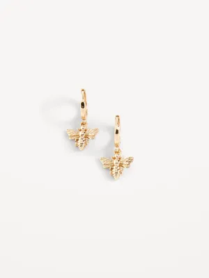 Real Gold-Plated Huggie Hoop Earrings for Women