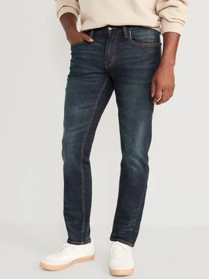 Skinny Built-In Flex Dark-Wash Jeans for Men