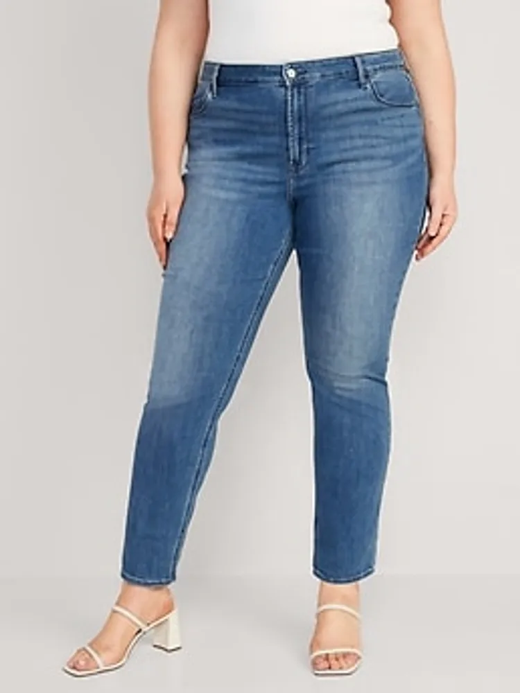 High-Waisted Wow Slim Straight Jeans for Women