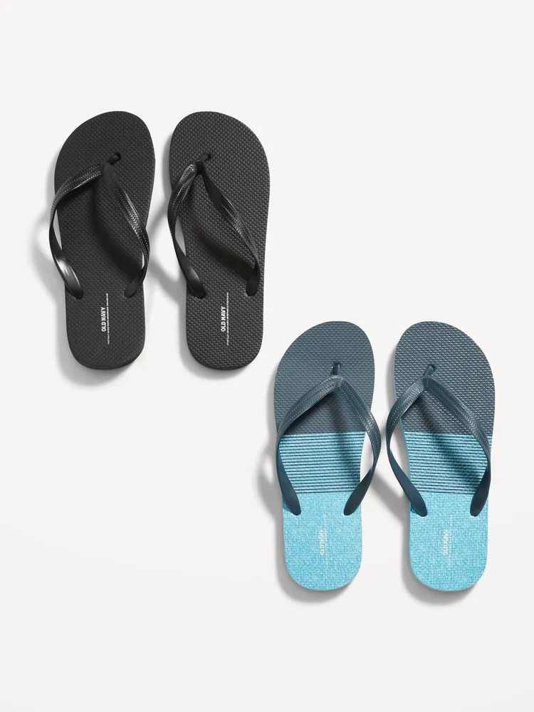 2-Pack Flip-Flop Sandals for Men (Partially Plant-Based