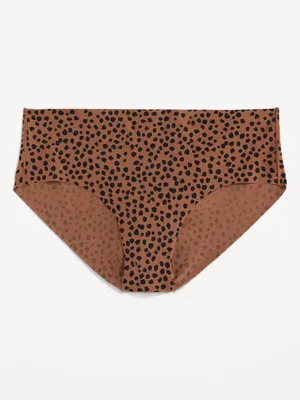 Low-Rise Soft-Knit No-Show Hipster Underwear for Women