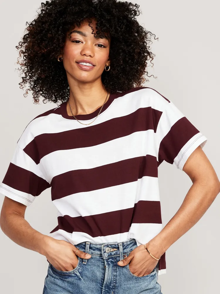 Vintage Striped T-Shirt for Women