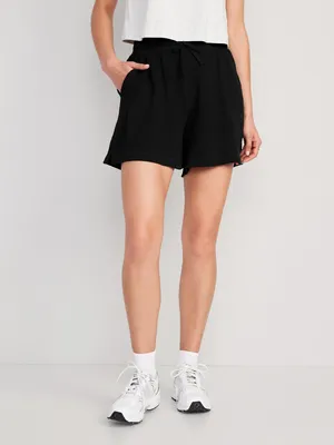 High-Waisted Lounge Sweat Shorts for Women - 5-inch inseam