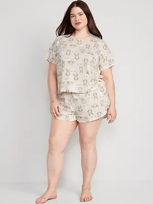 Sunday Sleep Pajama T-Shirt & Shorts Set for Women