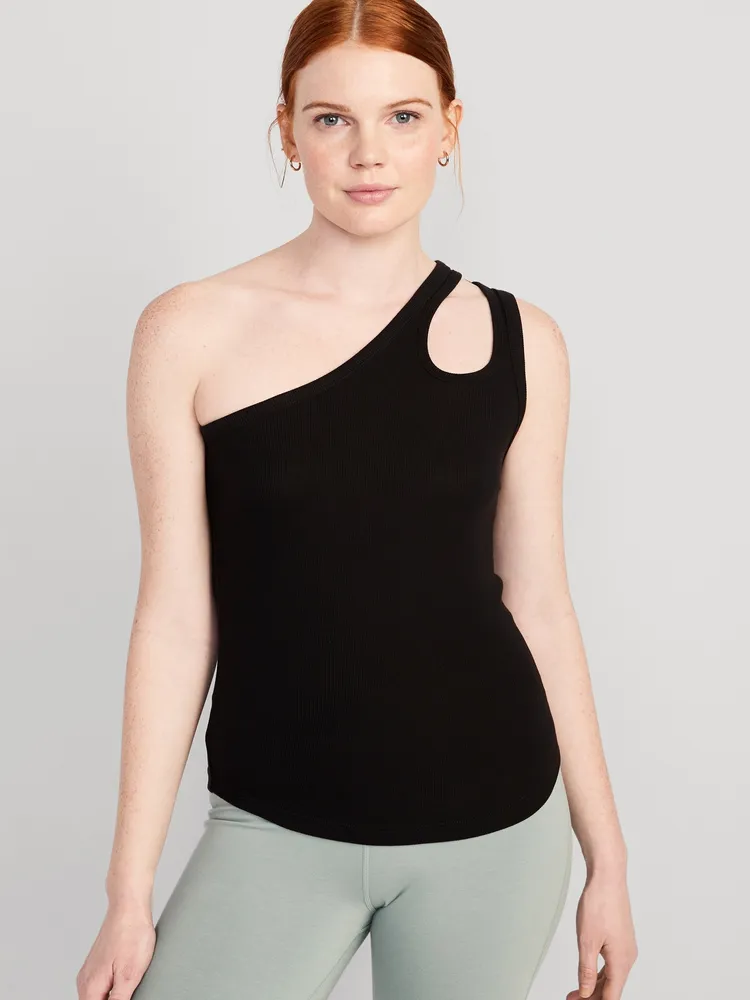 UltraLite All-Day One-Shoulder Cutout Tank Top for Women