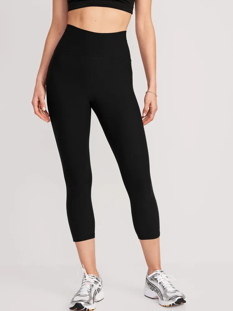 Old Navy Extra High-Waisted PowerLite Lycra ADAPTIV Cropped Leggings for  Women