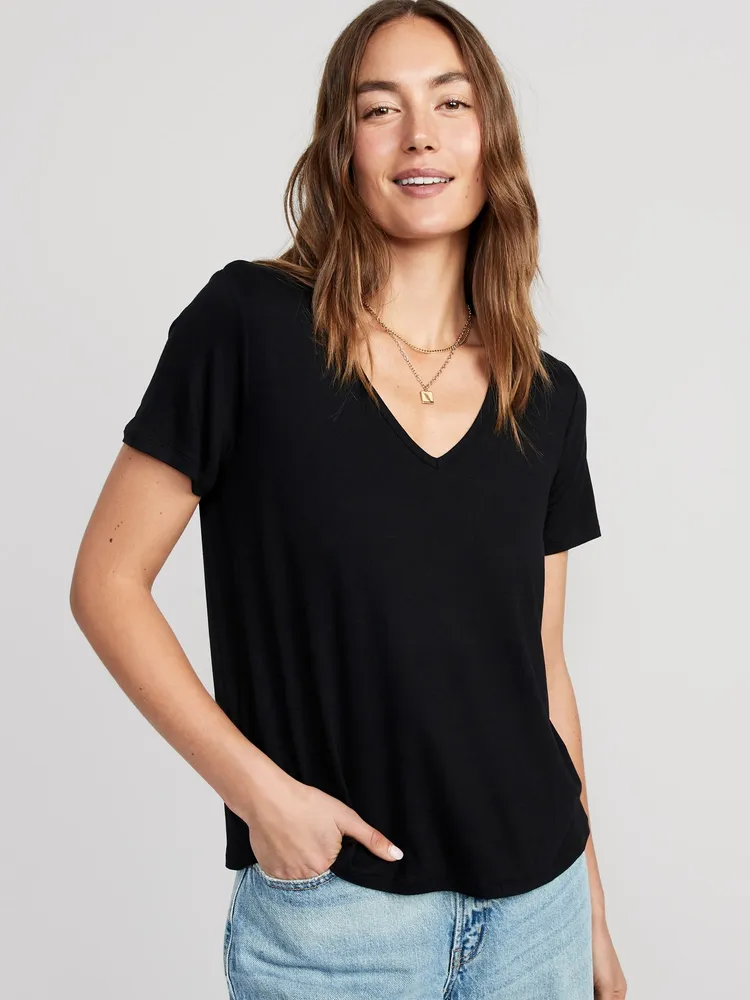 Luxe V-Neck T-Shirt for Women