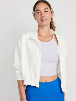 StretchTech Packable Ruffle-Trim Jacket for Women