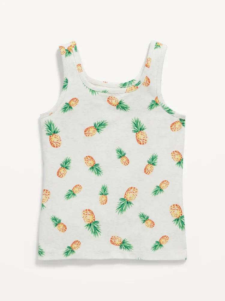 Old Navy Printed Fitted Tank Top for Girls