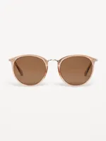 Transparent Round-Frame Sunglasses