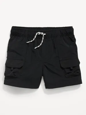 Functional-Drawstring Cargo Shorts for Baby