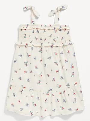 Printed Sleeveless Tiered Dress for Toddler Girls