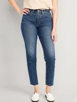 Curvy High-Waisted Button-Fly OG Straight Ankle Jeans