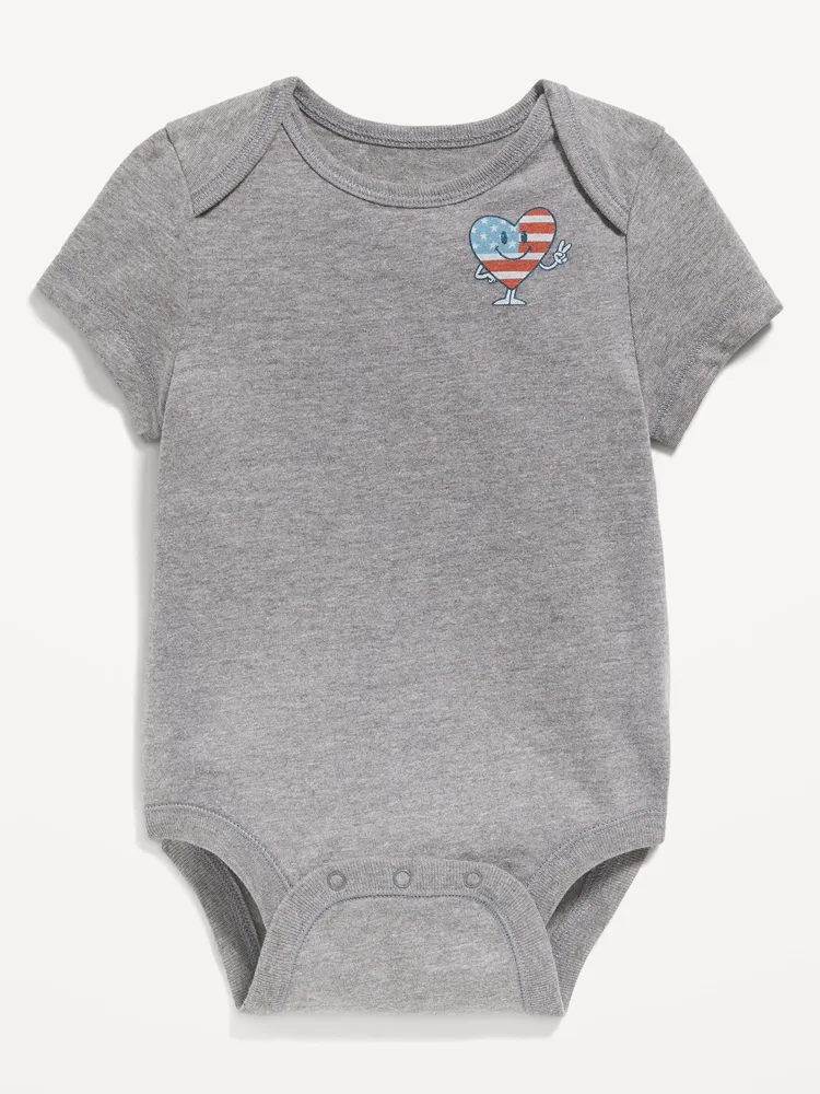 Matching Unisex Short-Sleeve Graphic Bodysuit for Baby