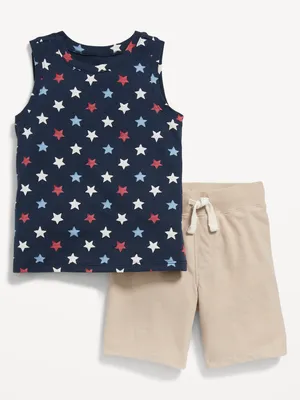 Tank Top & Pull-On Shorts Set for Toddler Boys