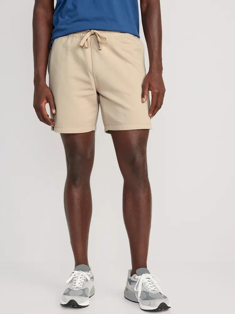 Garment-Washed Fleece Sweat Shorts - 7-inch inseam
