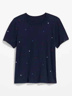 EveryWear Printed Crew-Neck T-Shirt for Women