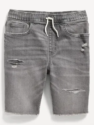 360 Stretch Pull-On Jean Shorts for Boys (At Knee
