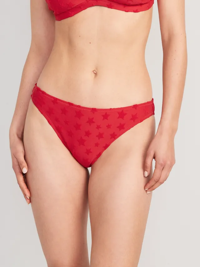 Mid-Rise Lace-Trimmed Bikini Underwear for Women - Old Navy
