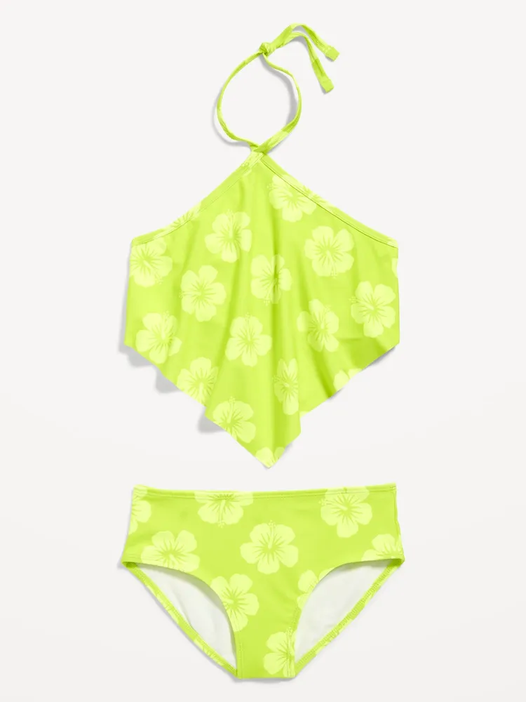 Solrig i det mindste Ambient Old Navy Patterned Bandana Halter Bikini Swim Set for Girls | Bridge Street  Town Centre