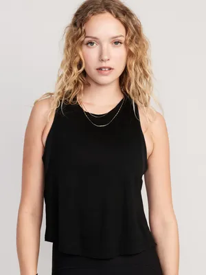 Sleeveless UltraLite All-Day Performance Cropped Top for Women