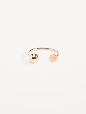 Gold-Plated Open Ring for Women