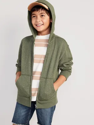 Zip-Front French-Terry Hoodie for Boys