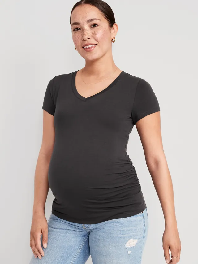 Maternity Oxford Boyfriend Popover Shirt